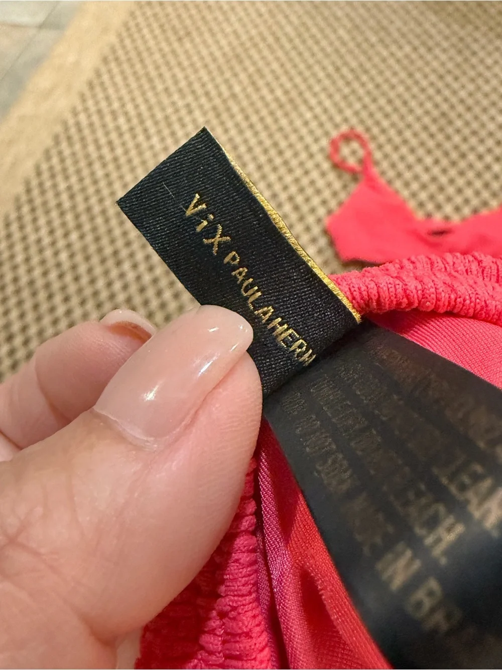 $260 REVOLVE Vix Women's Red Firenze Gwen Luli Set Swimwear S/M NWOT